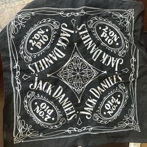 Jack Daniels Monochrome Logo Bandana